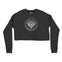 Denver Cropped Crew in Black - front view