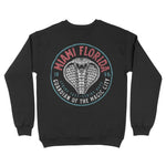 Miami Crewneck in Black - back view