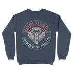 Miami Cobra Kid Crewneck Heather Dark Navy back