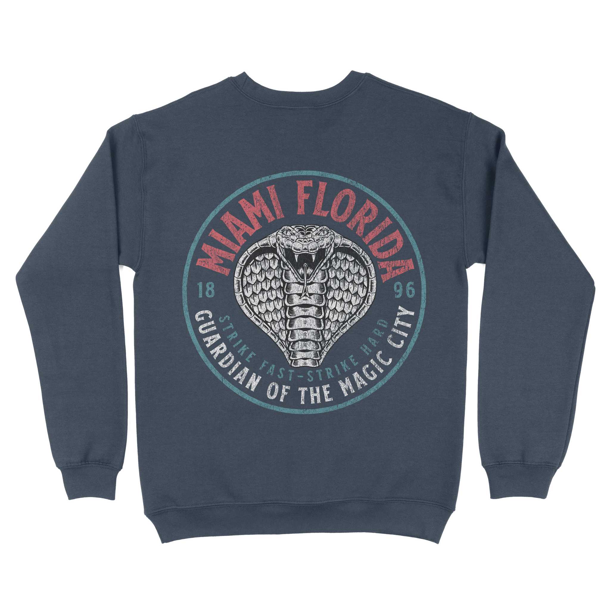 Miami Cobra Kid Crewneck Heather Dark Navy back