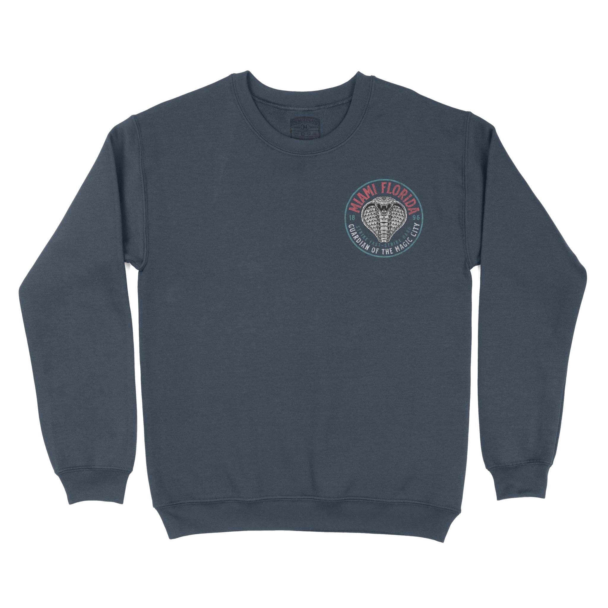 Miami Cobra Kid Crewneck Heather Dark Navy front