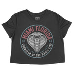 Miami Cobra Kid Cropped Tee Black front