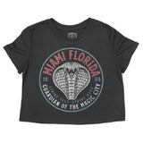 Miami Cobra Kid Cropped Tee Black front