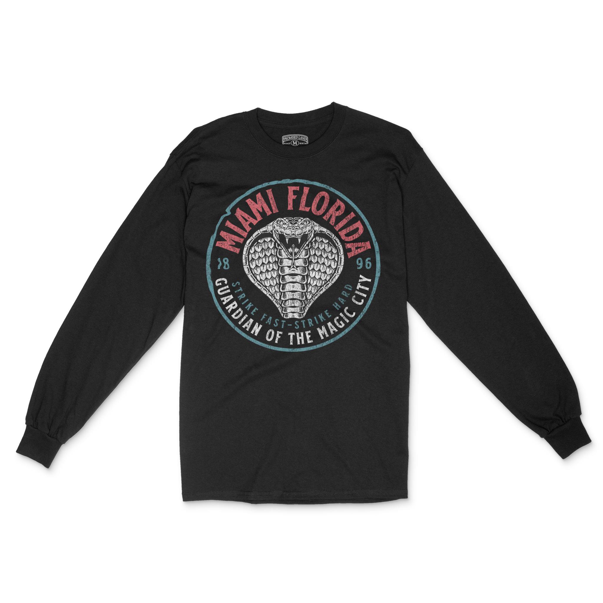 Miami Longsleeve in Black - front view