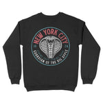 New York Crewneck in Black - back view