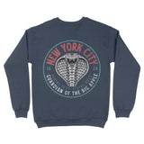 New York Cobra Kid Crewneck Heather Dark Navy back
