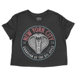 New York Cobra Kid Cropped Tee Black front