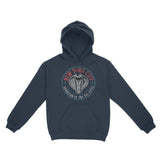 New York Cobra Kid Hoodie Heather Dark Navy front