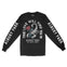 Asbury Park Scorpion Rose Longsleeve in Black - front with sleeves view