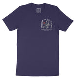 Denver Scorpion Rose T-Shirt Navy front