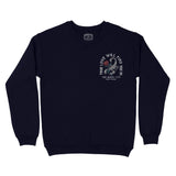 Miami Scorpion Rose Crewneck Navy front