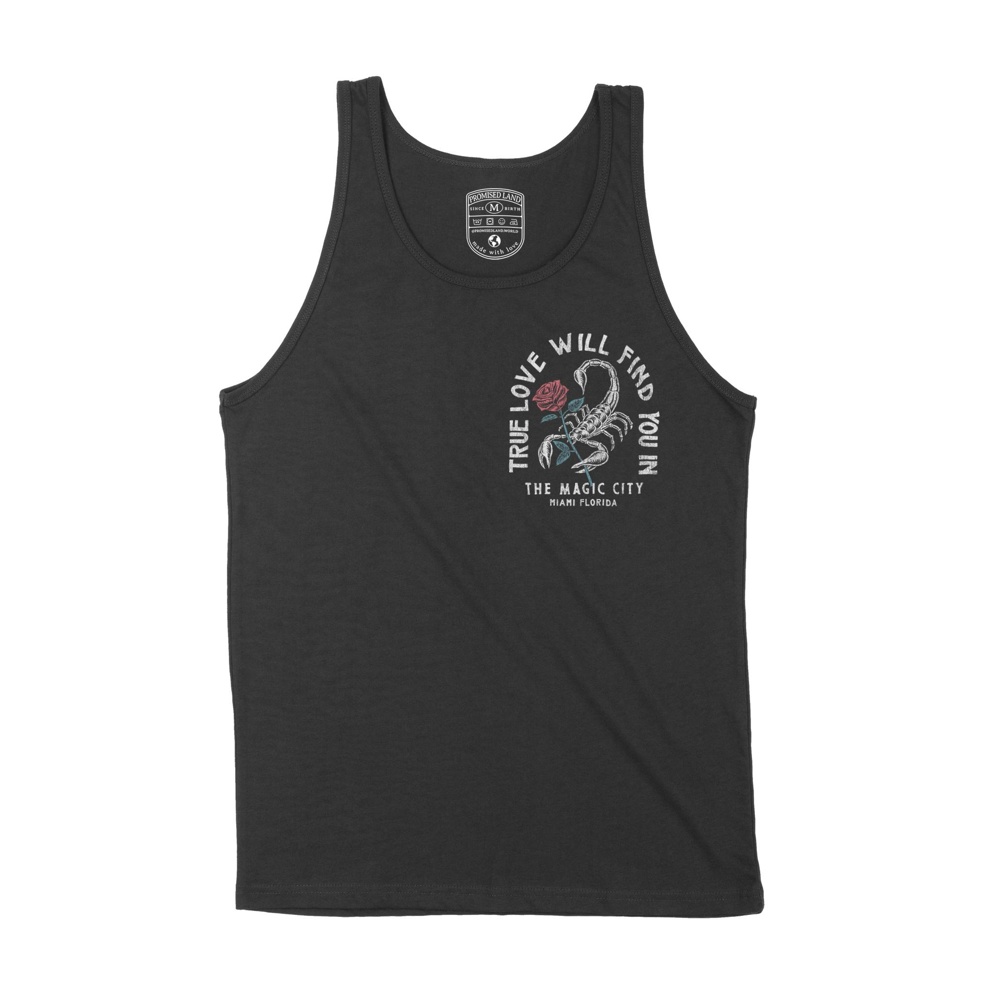 Miami Tank Top in Black - front view