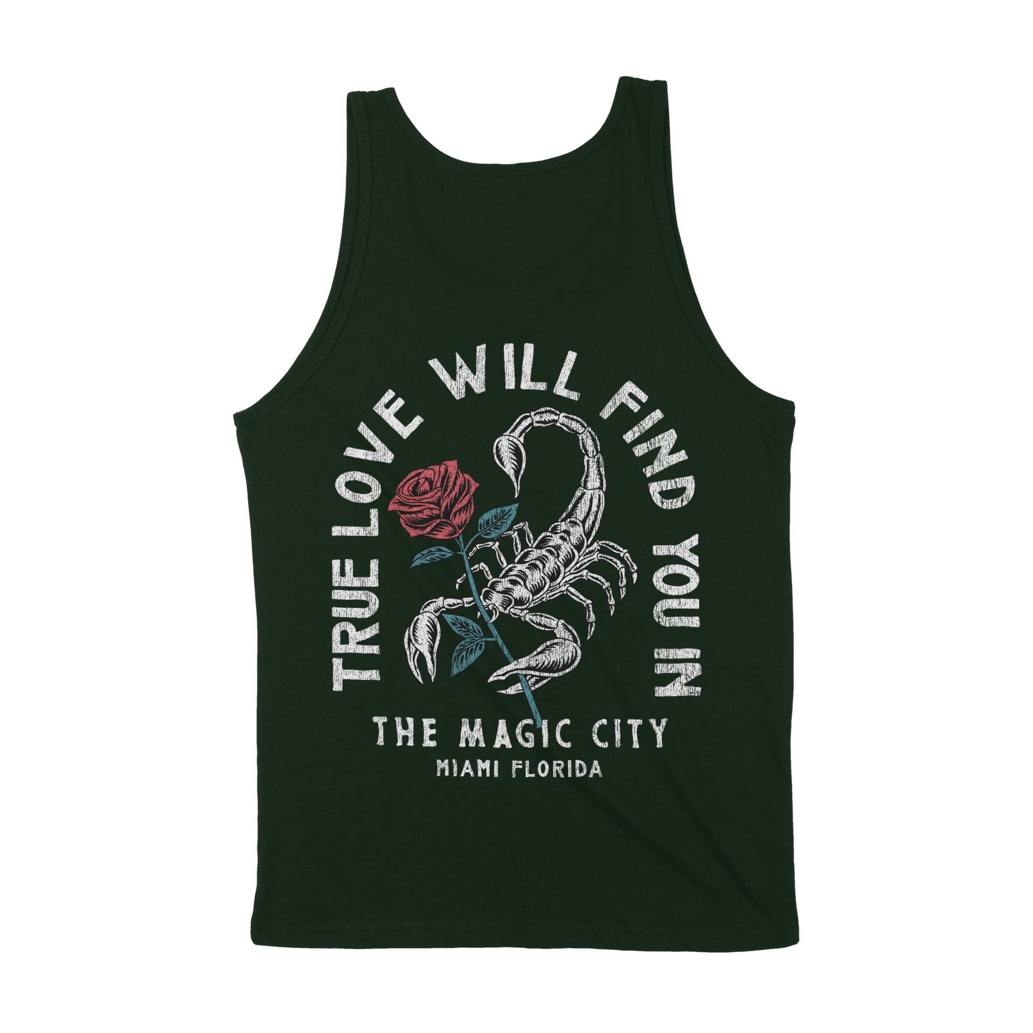 Miami Tank Top in Forest - back view