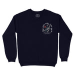 New York Scorpion Rose Crewneck Navy front