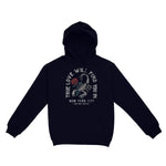 New York Scorpion Rose Hoodie Navy front