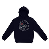 New York Scorpion Rose Hoodie Navy front