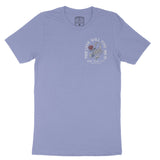 New York Scorpion Rose T-Shirt Lavender_Blue front