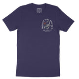 New York Scorpion Rose T-Shirt Navy front
