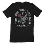 New York Scorpion Rose T-Shirt Vintage_Black back