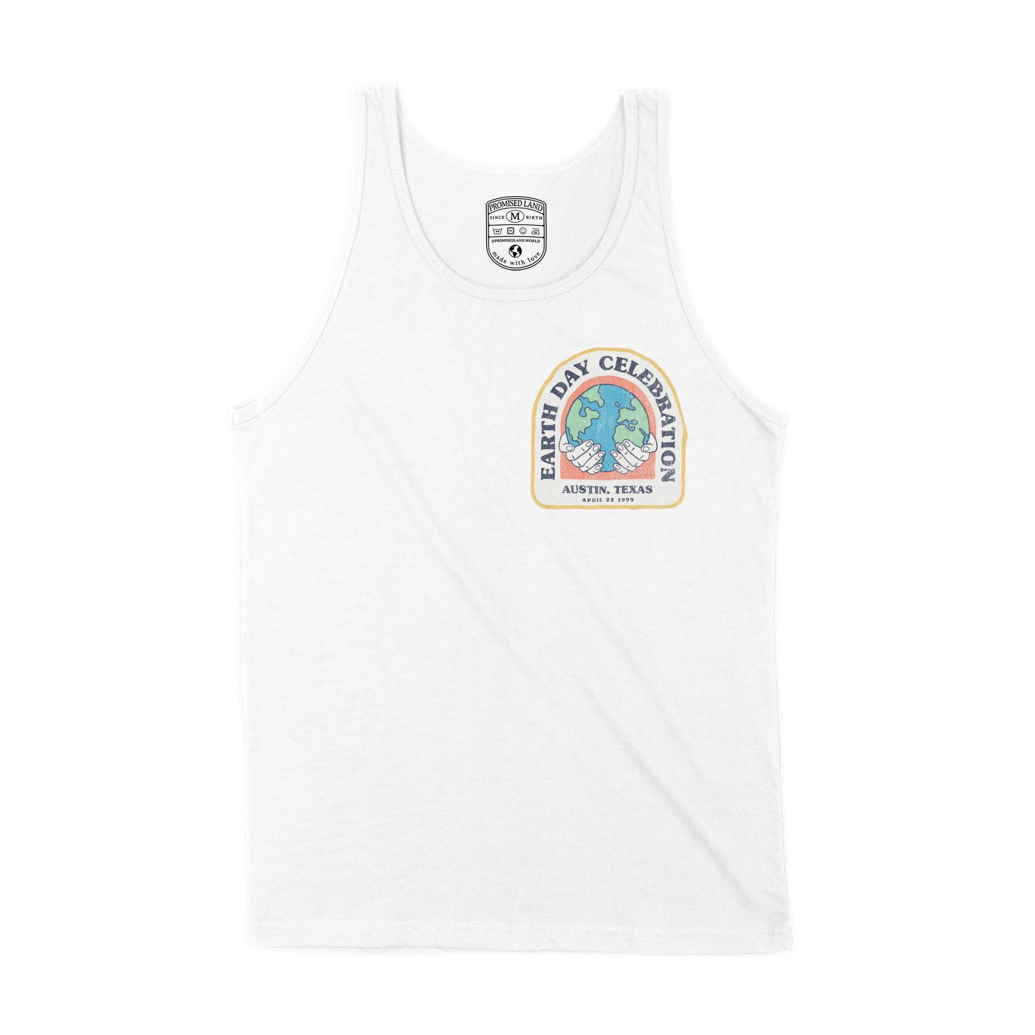 Austin Tank Top in White - front view