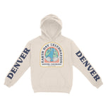 Denver Hoodie in Natural - front-sleeves view