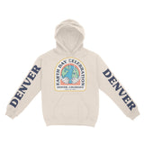 Denver Hoodie in Natural - front-sleeves view