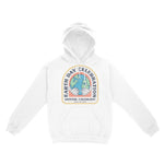 Denver Hoodie in White - front view