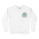 Miami Crewneck in White - front view