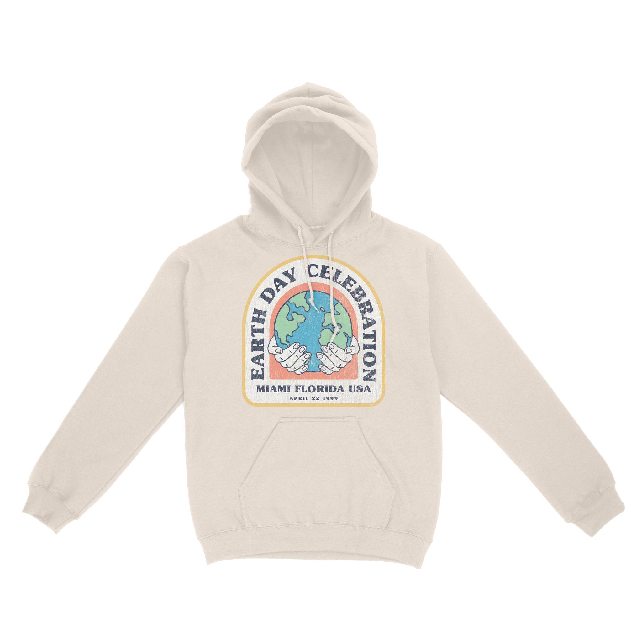 Miami Hoodie in Natural - front view
