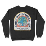 New York Crewneck in Black - back view