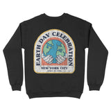 New York Crewneck in Black - back view