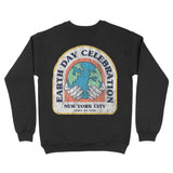 New York Crewneck in Black - back view