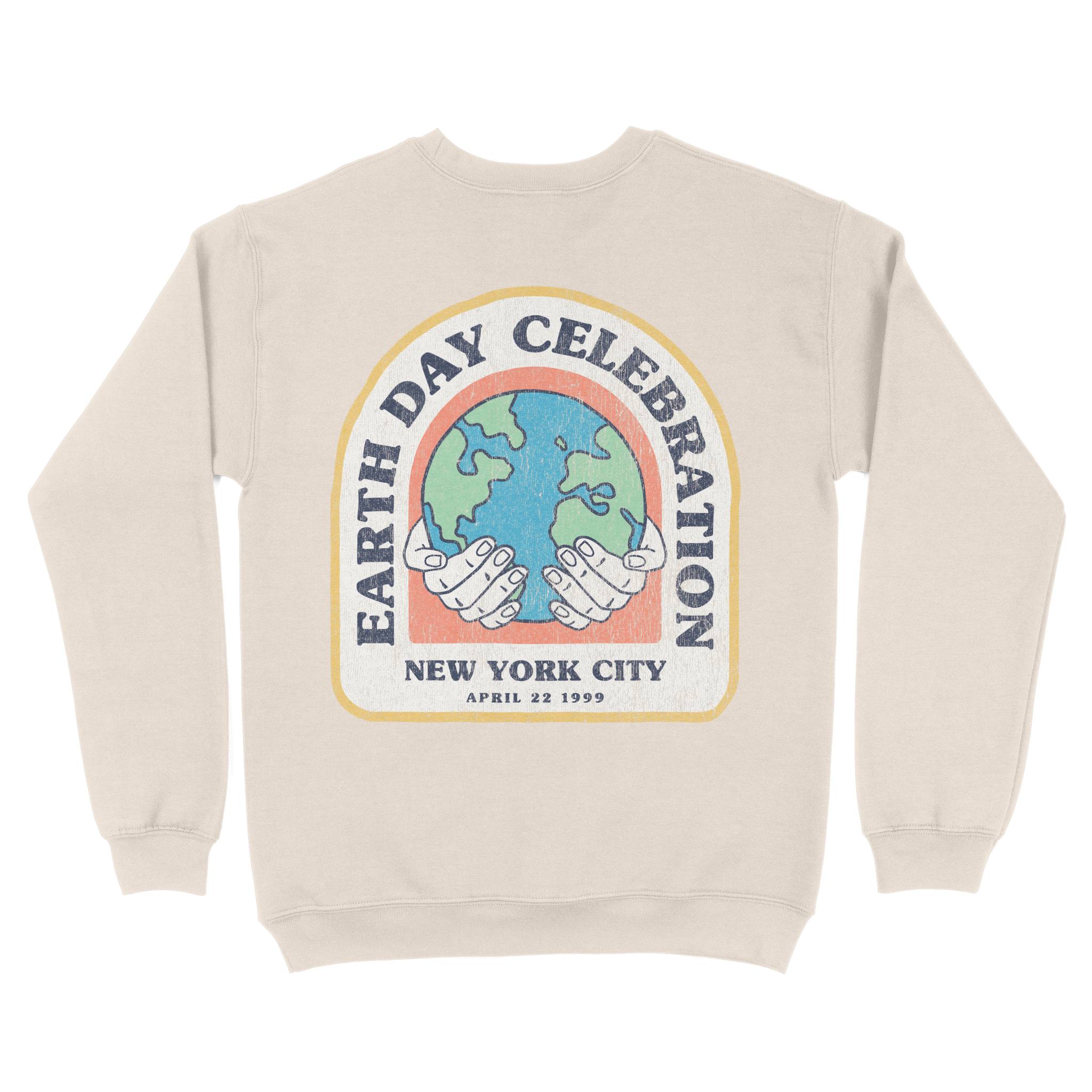 New York Crewneck in Natural - back view