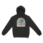 New York Hoodie in Black - front view