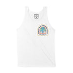 New York Tank Top in White - front view