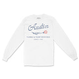 Austin Longsleeve in White - front view