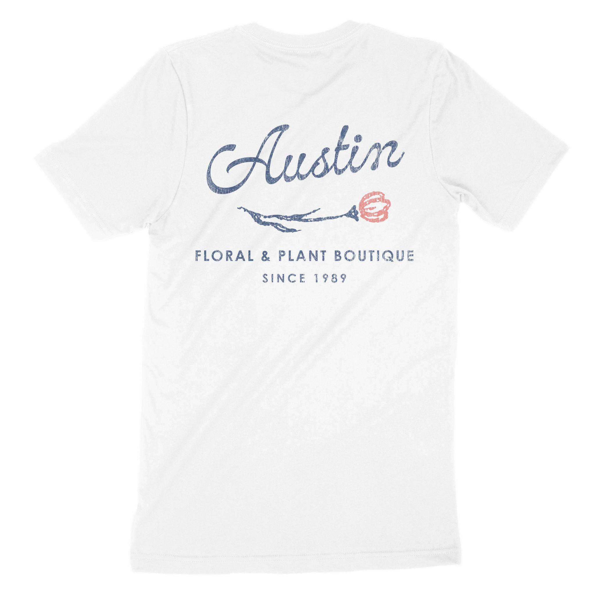 Austin T-Shirt in White - back view