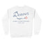 Denver Crewneck in White - back view