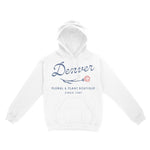 Denver Hoodie in White - front view