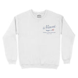 Miami Floral Shop Crewneck White front