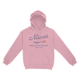 Miami Floral Shop Hoodie Light Pink front