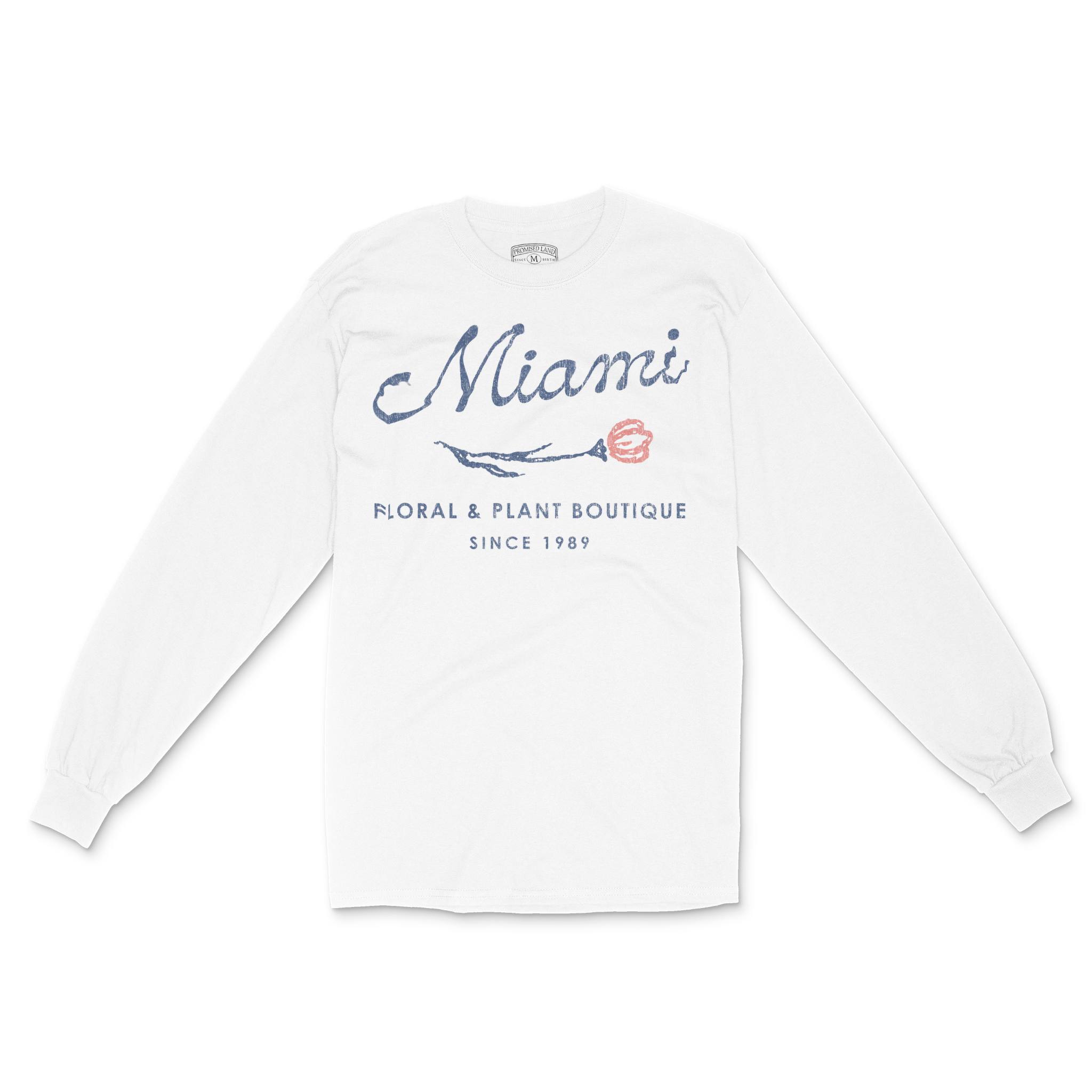 Miami Longsleeve in White - front view