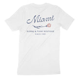 Miami Floral Shop T-Shirt White back