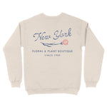 New York Crewneck in Natural - back view