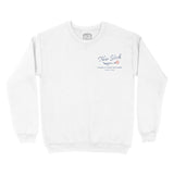 New York Crewneck in White - front view