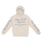 New York Hoodie in Natural - front-sleeves view