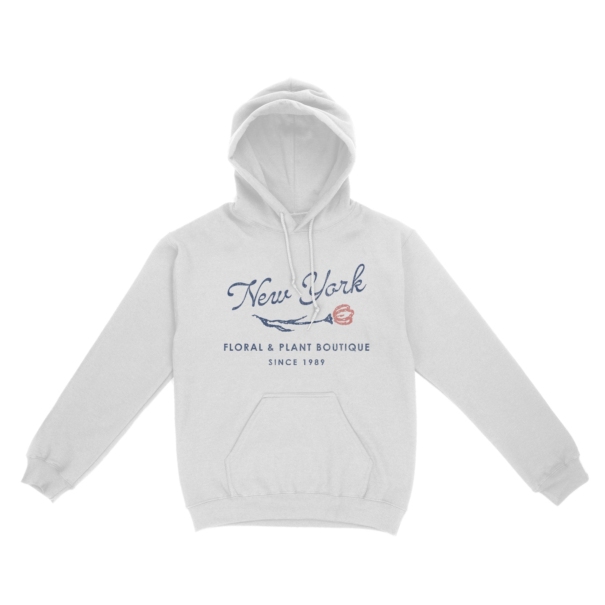 New York Floral Shop Hoodie White front