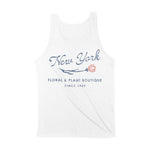 New York Tank Top in White - back view