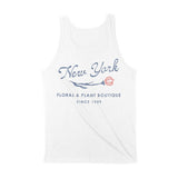 New York Tank Top in White - back view