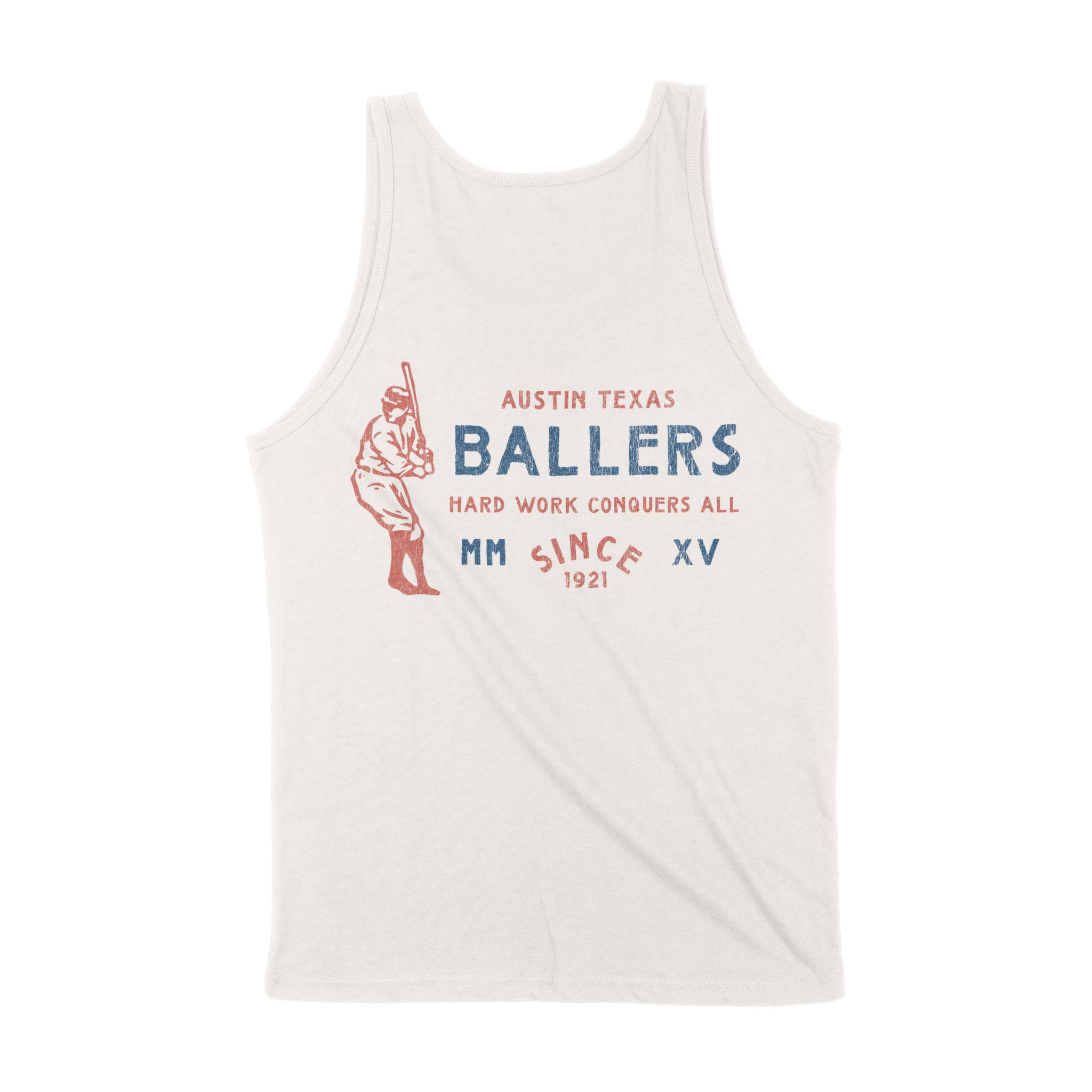 Austin Baseballer Tank Top in Vintage - back view